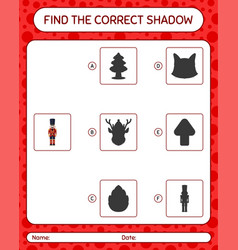 Find The Correct Shadows Game With Nutcracker