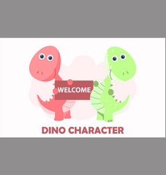 Cute Dinosaur Background For Welcome