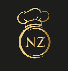 Initial Letter Nz Restaurant Logo Template