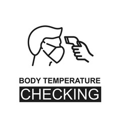 Checking Body Temperature Concept