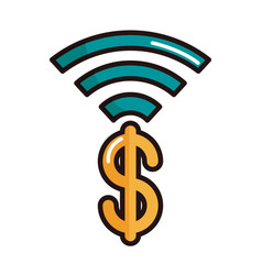 Dollar Money Internet Shopping Or Payment Mobile