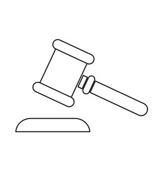 Judge Hammer Icon Law Auction Symbol Gavel