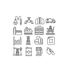 Oil-industry Outline Icons