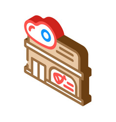 Butcher Shop Isometric Icon