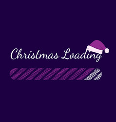 Christmas Is Loading Loading Bar Blue Background