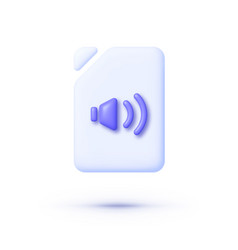 Audio File Icon 3d Great Design For Any Purposes