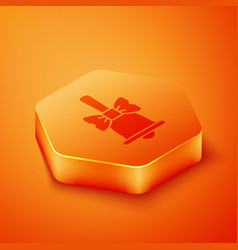 Isometric Merry Christmas Ringing Bell Icon