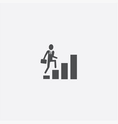 Man Climbs Stairs Icon