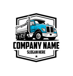 Trucking Freight Big Rig Company Emblem Badge Logo