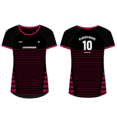 Women Sports Jersey T-shirt Design Concept