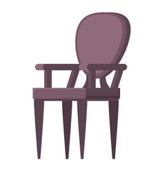 Home Chair Icon Cartoon Coziness Furniture