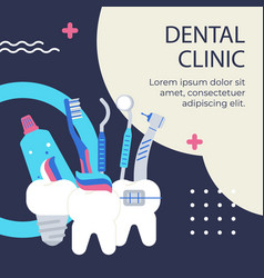 Flat Design Dental Clinic Posts