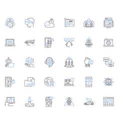 Robotic Intelligence Line Icons Collection