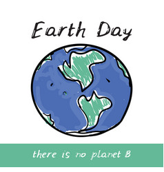 Earth Day Every Day World Map Green Silhouettes