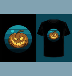 Halloween Retro Vintage T Shirt Design