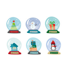 Snow Globe Christmas Set Xmas Collection