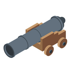 Trade War Cannon Icon Isometric Style