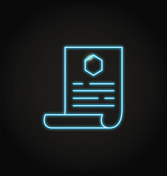 Neon Proof Of Ownership Icon