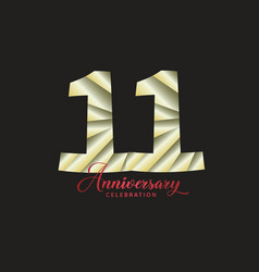 11 Year Anniversary Celebration Logotype