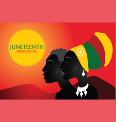 Juneteenth Freedom Day Silhouette African