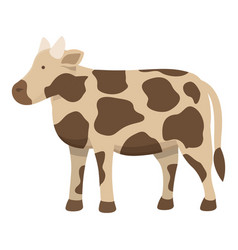 Holstein Cow Icon Cartoon Farm Animal