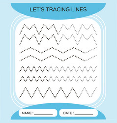 Tracing Lines Activity For Early Years Preschool