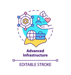 Advanced Infrastructure Concept Icon