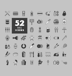 Barbecue And Bbq Grill Icon Set