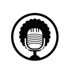 Black People Podcast Logo Design Template