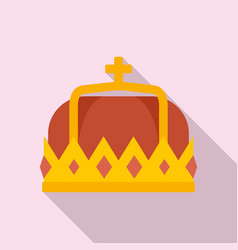 Swedish Royal Crown Icon Flat Style