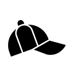 Baseball Cap Glyph Icon For Personal