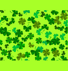 Clover Seamless Pattern For Saint Patricks Day