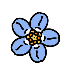 Forget Me Not Flower Spring Color Icon