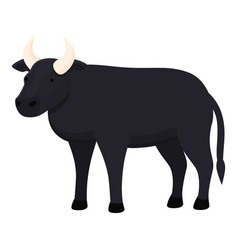 Livestock Cow Icon Cartoon Farm Animal