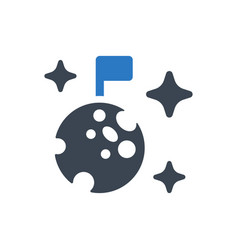 Space Planet Flag Icon