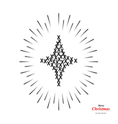 Christmas Star Shape Made Of X Icons