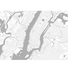 Light New York City Map Road Map Of New York