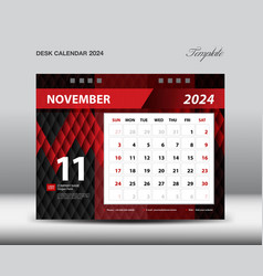 November 2024 Year- Desk Calendar 2024 Template