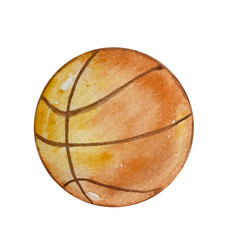 Watercolor Of Basketball Ball