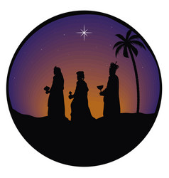 Wise Men Characters Silhouettes