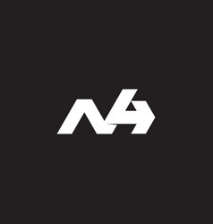 Letter N Swoosh Arrow Simple Logo