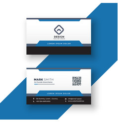 Modern Business Card Template Blue Colors