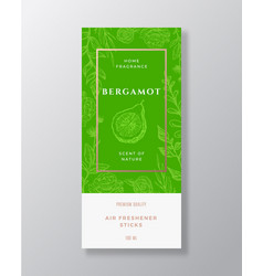 Bergamot Home Fragrance Abstract Label