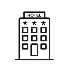 Hotel Icon Isolated On White Background