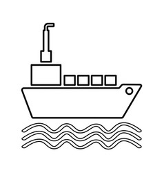 Ship Boat Outline Icon Line Art