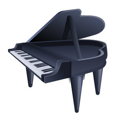 Grand Piano Icon Cartoon Style