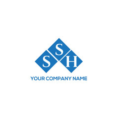 Ssh Letter Logo Design On White Background