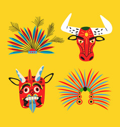 Carnaval De Barranquilla Design Elements Set