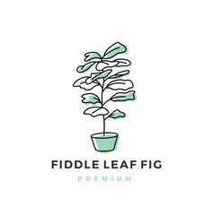 Fiddle Leaf Fig Logo Icon