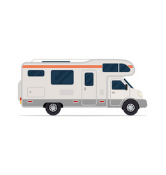 Modern Camper Van Comfortable Motorhome Side View